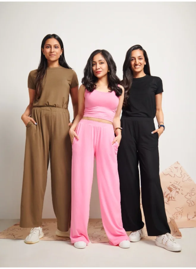 نسيسيرا Pink Supima Set with Crop Top