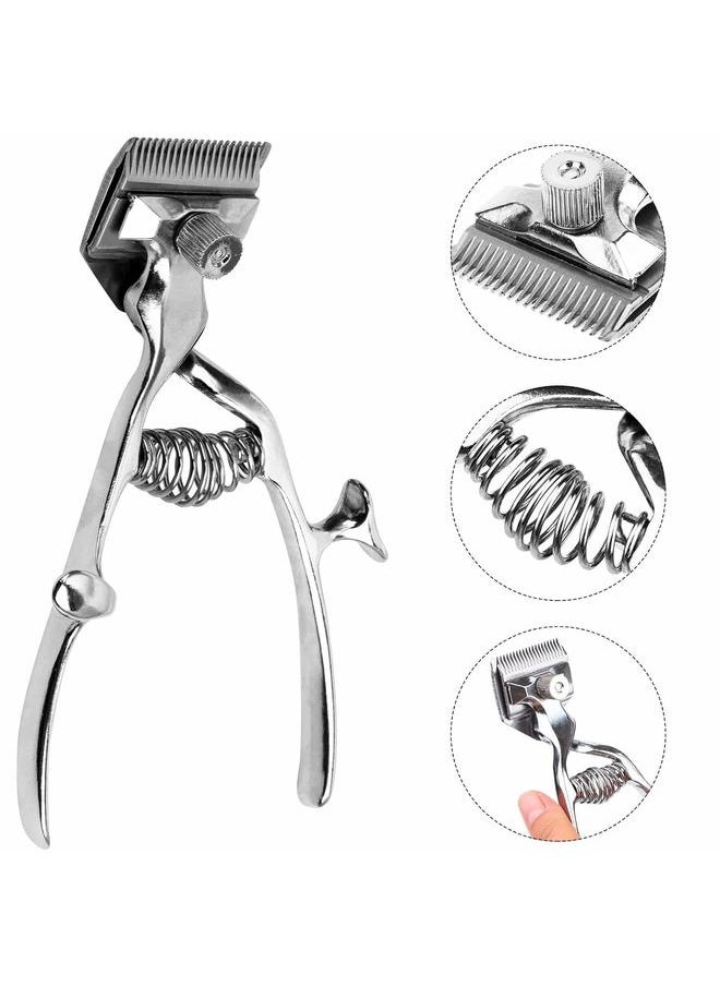 yongsheng 1 Pcs Old Fashion Manual Haircut Hand Push Low Noise Non-Electric Hair Cutter by Team-Management Scissors Hair Manual Trimmer Shavor  - Image 3