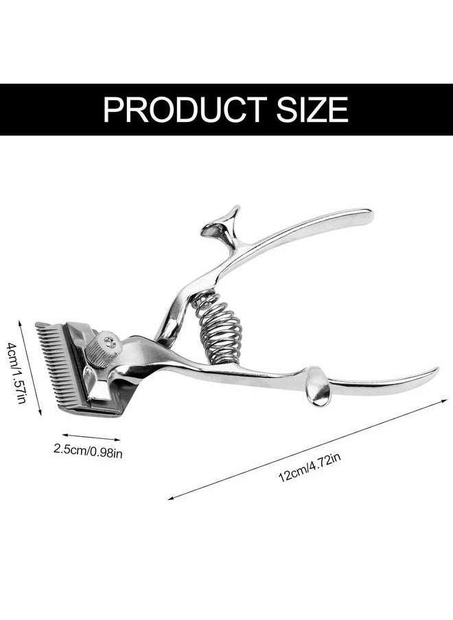 yongsheng 1 Pcs Old Fashion Manual Haircut Hand Push Low Noise Non-Electric Hair Cutter by Team-Management Scissors Hair Manual Trimmer Shavor  - Image 2