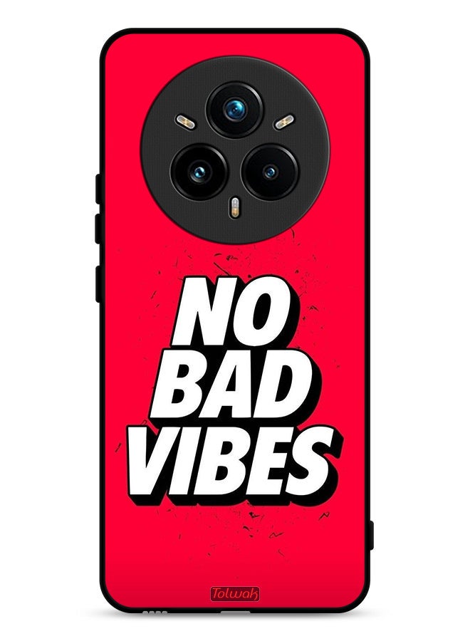 Tolwak Realme 14 Pro Plus 5G Protective Case Cover No Bad Vibes