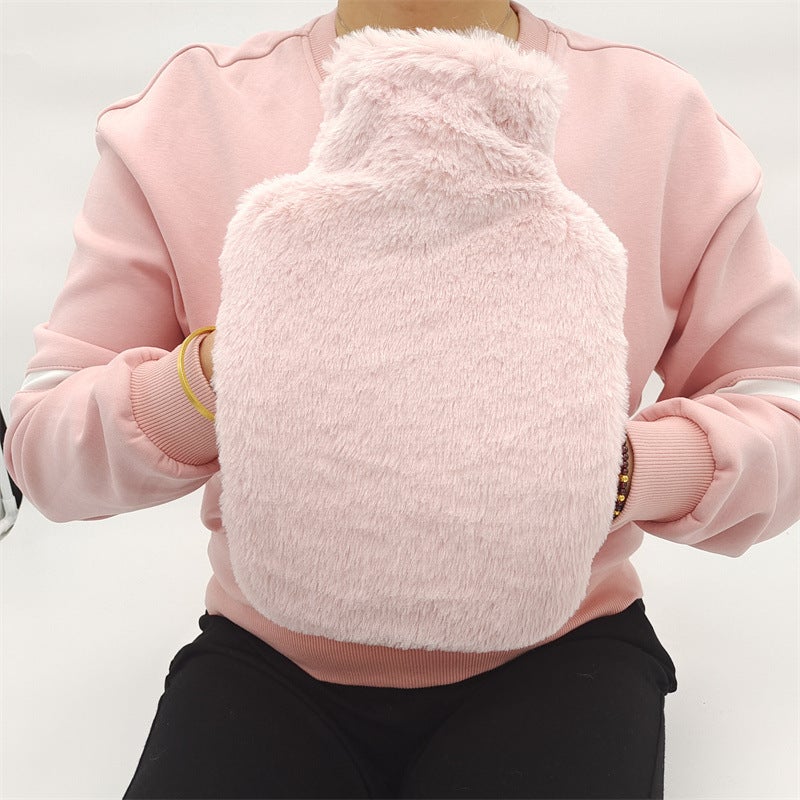Yingyanchi Double Hand Large Water Bag Plush Knitted Rubber Water Bag Filled With Water Explosion-Proof Hand Warmer Bag Filled With Water - Image 1