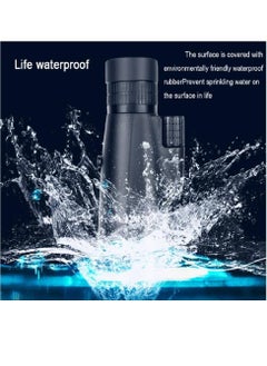 GENNEXT Telescope Monocular Waterproof High Definition Telescope Spotting Scope Phone Photography Adapter For Bird Watching Scenery Black  - Image 4