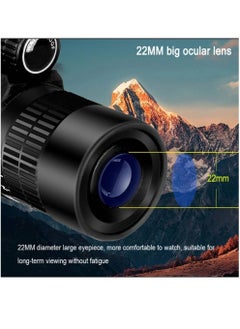 GENNEXT Telescope Monocular Waterproof High Definition Telescope Spotting Scope Phone Photography Adapter For Bird Watching Scenery Black  - Image 5