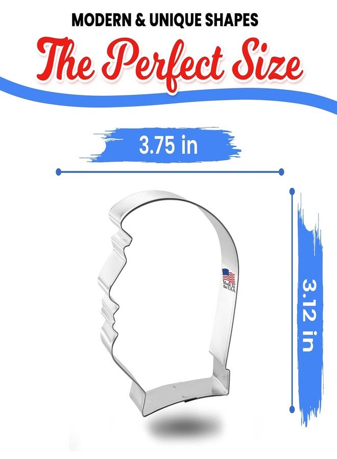 CookieCutter.com Donald Trump Cookie Cutter 3.75 Inch - Made in the USA – Foose Cookie Cutters Tin Plated Steel Donald Trump Cookie Mold - Image 2