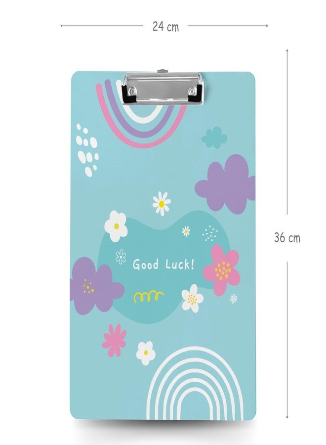 Articious Clipboard Drawing, Writing, Exam Board with Clip (Size - 24x36 cm) Sturdy, Lightweight for Office, School, College - Good Luck - Image 2
