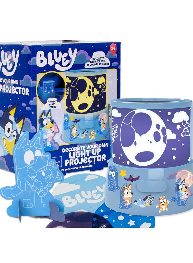 Bluey Decorate Your Own Light Up Projector, Night Light for Kids Stickers, Toys, Kids Night Light, Toddler Activities, Toddler Crafts, Night Light Projector, Cute Night Light - Image 1