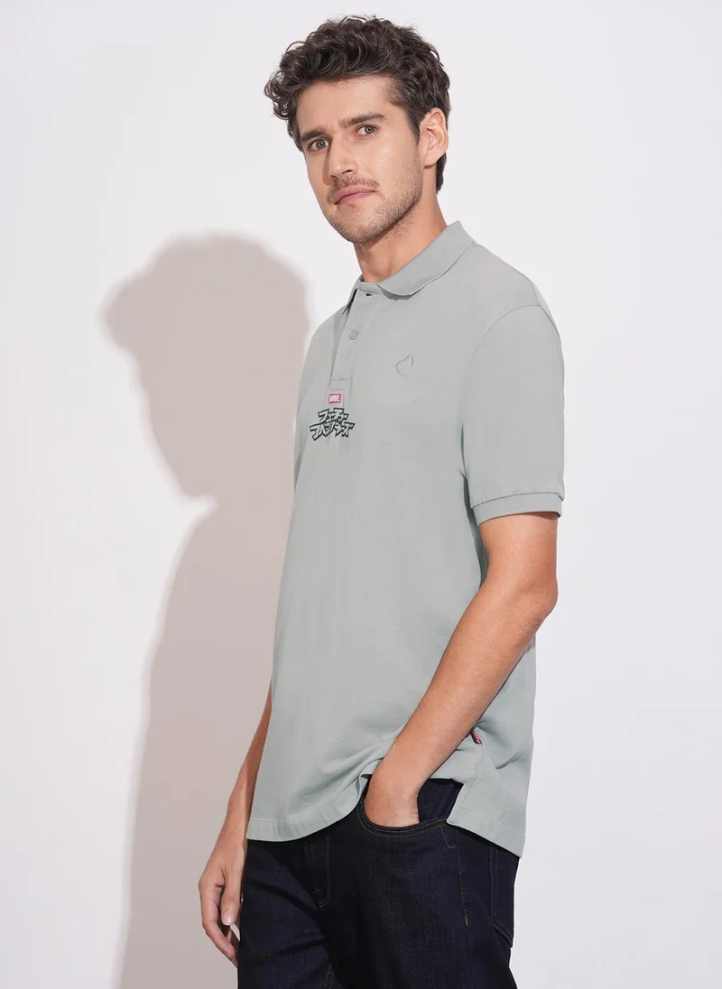 بيينغ هيومان Men Avengers Printed Polo Collar T-shirt