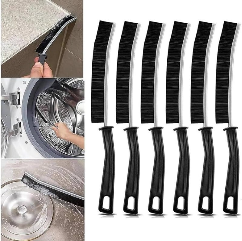 ZUNBELLA Gap Cleaning Brush, Hard Bristle Crevice Cleaning Brush Tool for House, Multifunctional Dead Corner Cleaning Brush for Tiles, Sliding Window, Bathroom, Kitchen, Toilet- (Pack of 7)- Ur- 774 - Image 1