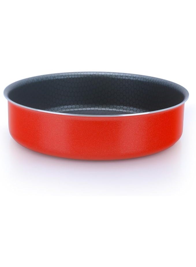 تروفال طقم اواني طهي مكون من 13 قطعة، لون احمر، ألومنيوم، غير لاصق - Image 4