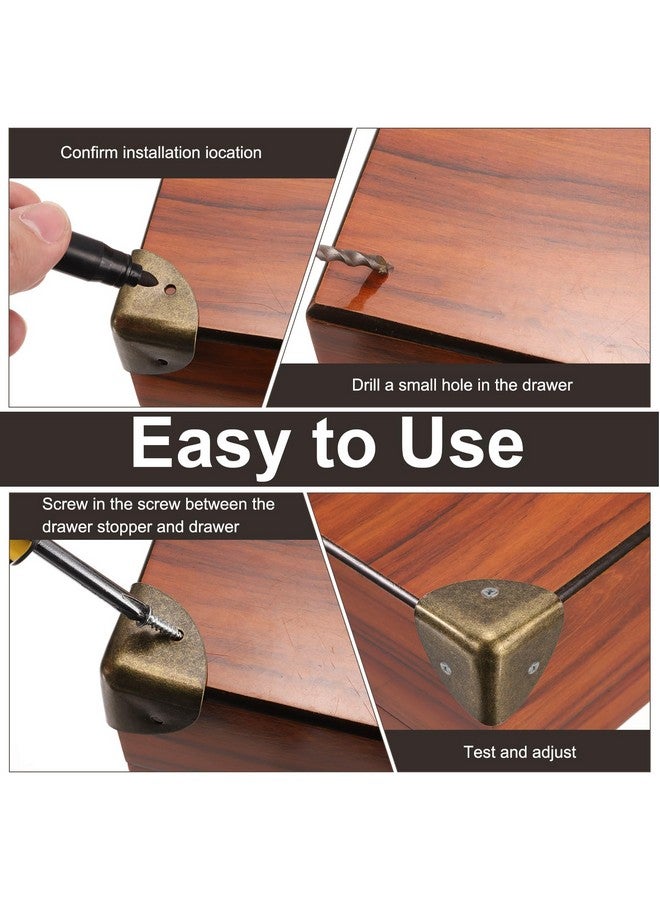 uxcell 8PCS Metal Corner Protector 0.9 x 0.9 x 0.9 Inch Box Edge Guard Protector Zinc Alloy Cabinets Speaker Corners Protector for Furniture Decorative (Imprint Edge, Silver) - Image 4