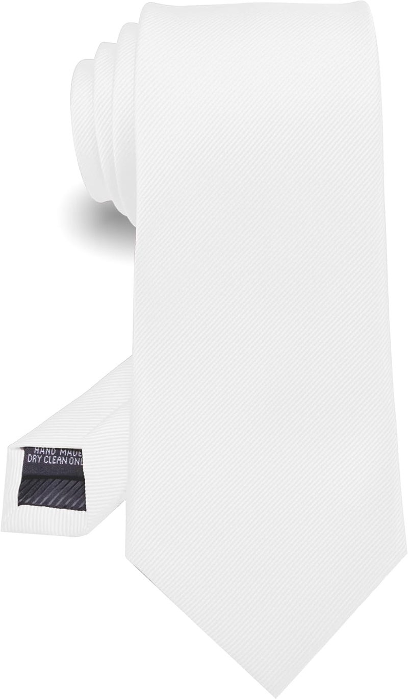 RBOCOTT Solid Color Tie Formal Necktie for Men - Image 1