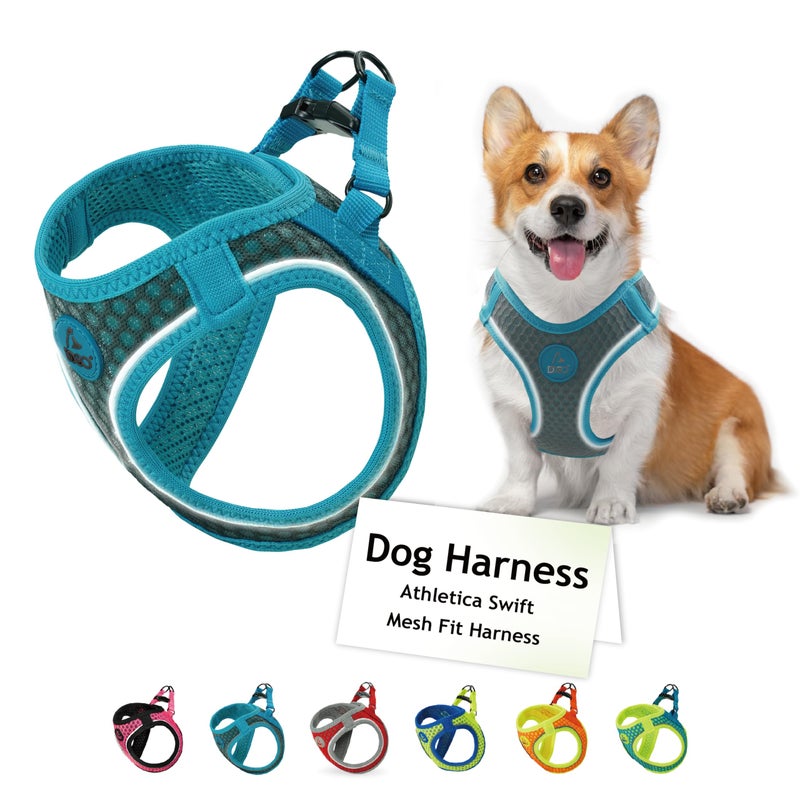 DOCO No Pull Dog Harness for Medium Dogs Adjustable ChokeFree Dog Vest with Breathable Air Mesh Light Reflective for Training Daily Walks Gray Medium Chest 1617 Weight 1015 lbs - Image 2