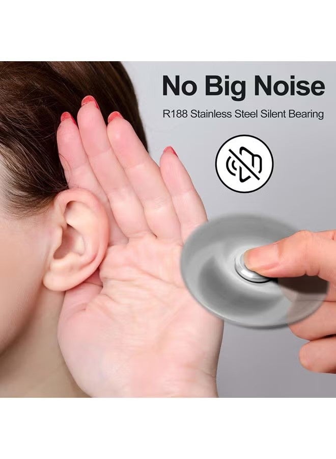 لعبة Fidget Spinners ، تحمل الفولاذ المقاوم للصدأ المعدني عالية السرعة 4-8 دقيقة تدور ، EDC ADHD الإجهاد القلق يخفف من مخفض Fidgets لعب الأصابع ، هدية الابتكار للأطفال والكبار - Image 4