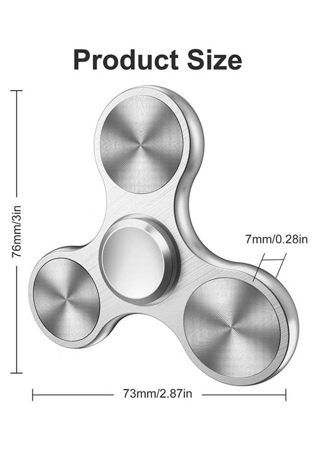 لعبة Fidget Spinners ، تحمل الفولاذ المقاوم للصدأ المعدني عالية السرعة 4-8 دقيقة تدور ، EDC ADHD الإجهاد القلق يخفف من مخفض Fidgets لعب الأصابع ، هدية الابتكار للأطفال والكبار - Image 3