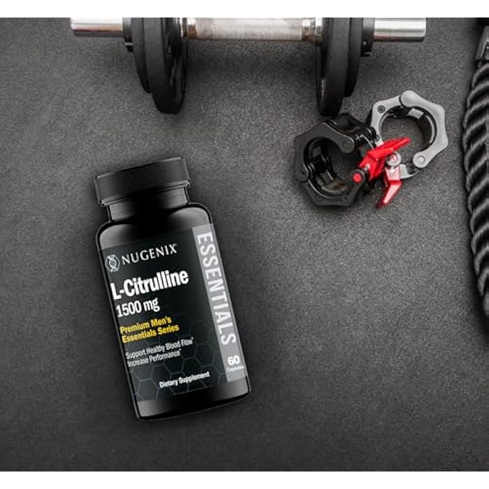 Nugenix Essentials L-Citrulline Supplement for Enhanced Blood Flow and Performance - 1500 mg, 60 Capsules - Image 4