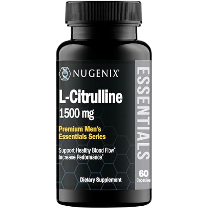 Nugenix Essentials L-Citrulline Supplement for Enhanced Blood Flow and Performance - 1500 mg, 60 Capsules - Image 1