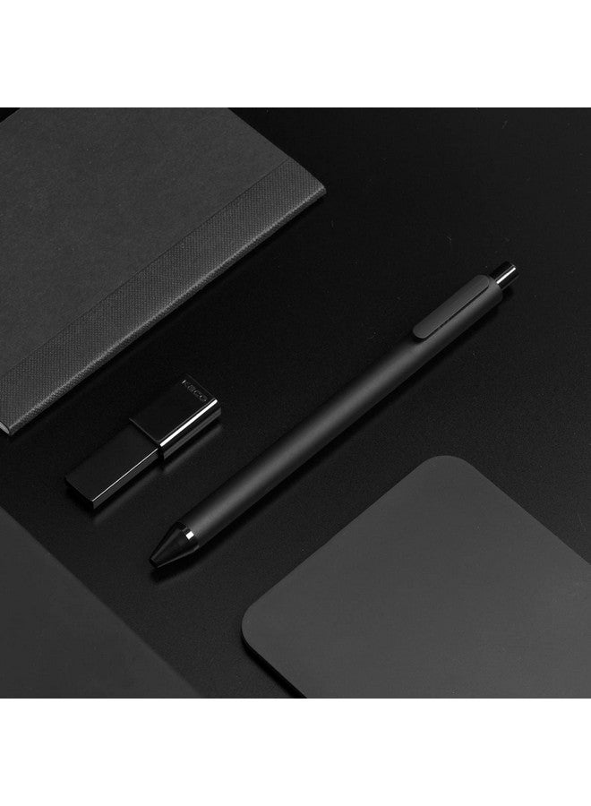Kaco Gel Pens, 0.5 Mm Fine Point, Black Ink 10 Count, Quick Dry Smooth Writing, Aesthetic Office Supplies Refillable Retractable - Image 4