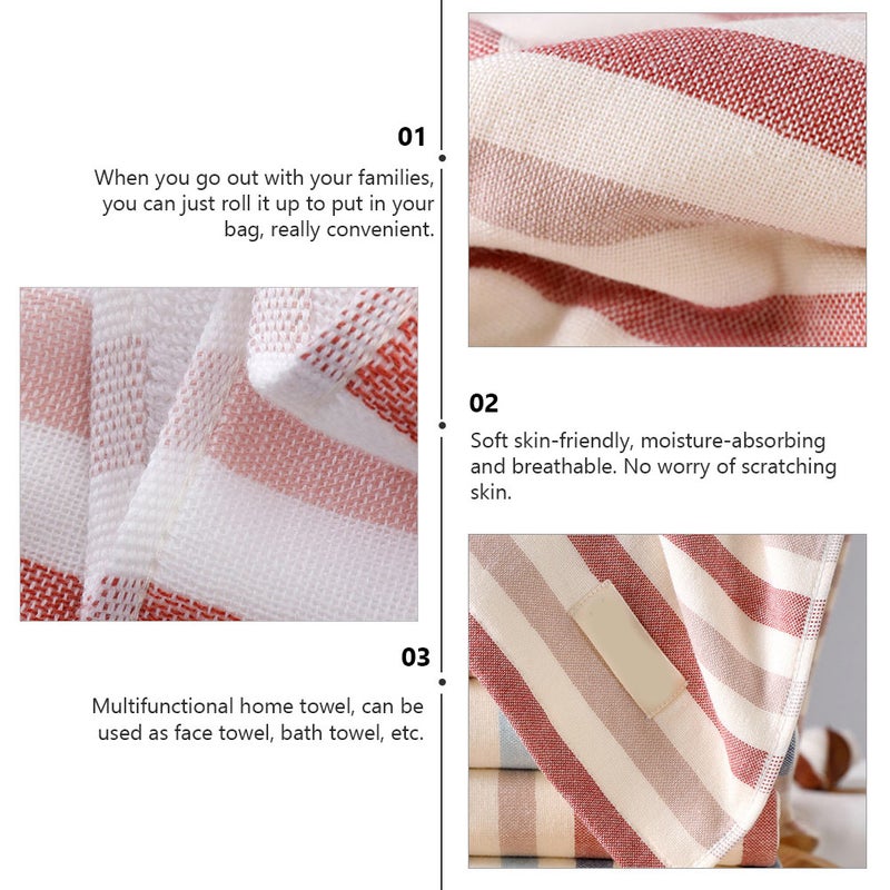 1Pc Water Absorption Towels Bathroom Cotton Face Towels - Image 4