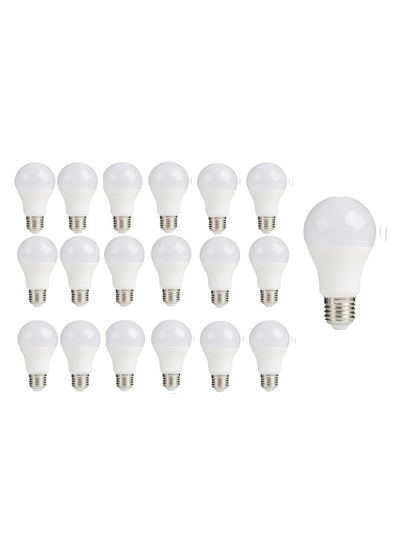 12 watt LED bulb - E27 screw cap - provides all lighting uses inside the house - (white lighting) (18) 12 watts  - Image 1
