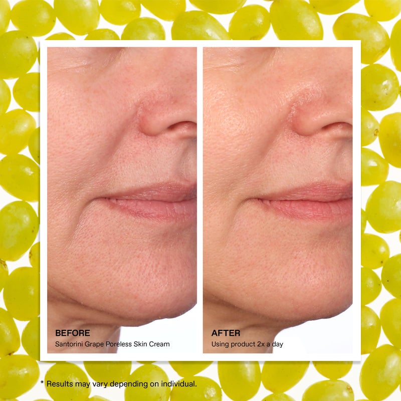 KORRES Santorini Grape Poreless Skin Care Cream, Gel Face Moisturizer with Hyaluronic acid and Salicylic Acid, Pore Minimizer, Hydration for Dry, Oily & Sensitive Skin, 1.35 fl oz Stocking Stuffer - Image 5