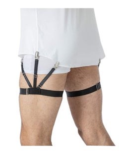 Generic Men's Suspenders and Shirt Stays – Adjustable Shirt Tucking Garter and Holder for Securing Shirt Position – Durable Elastic Straps for Formal and Casual Wear  - Image 1