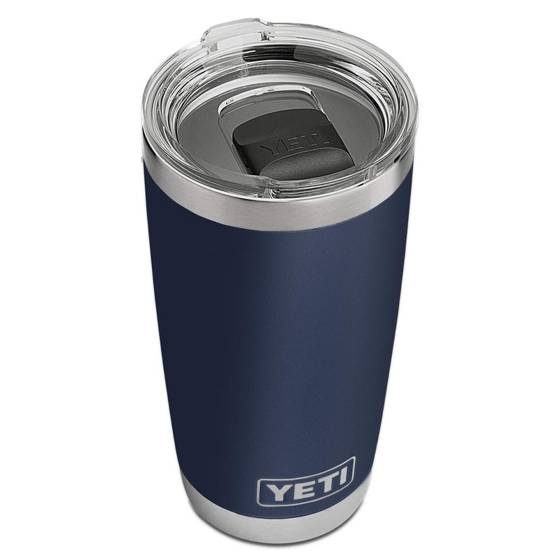 YETI كوب ييتي رامبلر سعة 20 أونصة، من الفولاذ المقاوم للصدأ، معزول بالفراغ بغطاء ماغسلايدر، أزرق - Image 1
