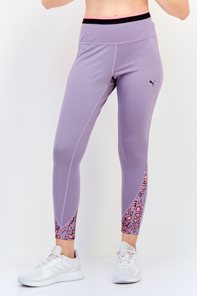PUMA Women Sportswear Fit Training Leggings, Purple - Image 1