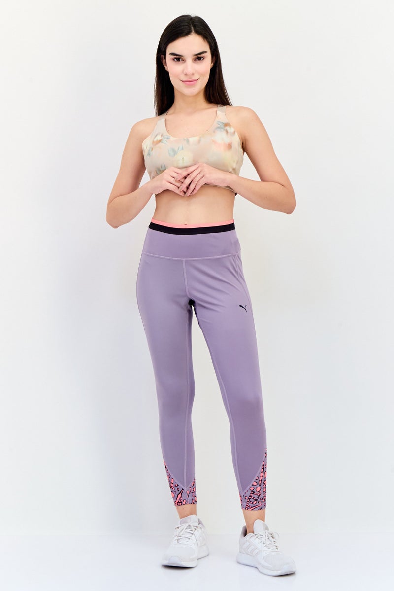PUMA سراويل رياضية نسائية للياقة البدنية، بنفسجي - Image 2