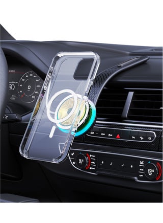 MagSafe 15W Car Mount Charger, 360% Adjustable Aluminum Alloy Arm, Relocatable Car Phone Holder, Magnetic Wireless Fast Charging, Cell Phone Holder for All Car Models, Black - pzsku/Z359ABDA55EEEBBAF46E9Z/45/1747319010/ffd65f6f-8b2e-46c0-b8c9-d428271e42e1