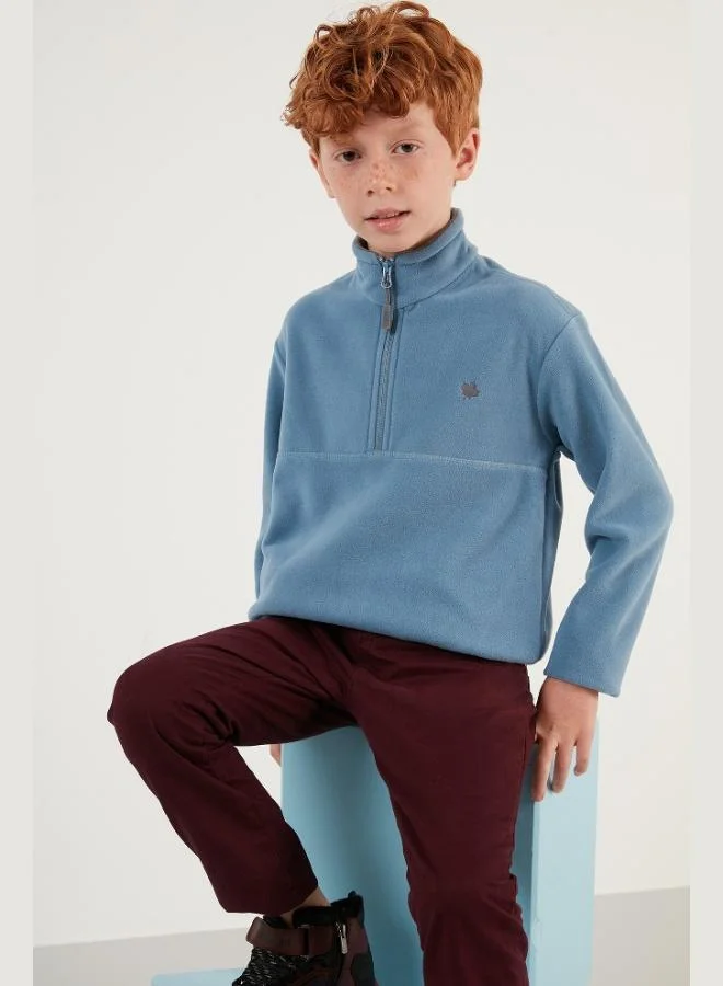 Lela Lela Soft Texture Zippered Stand Collar Raised Winter Fleece Unisex Child POLAR 5905002