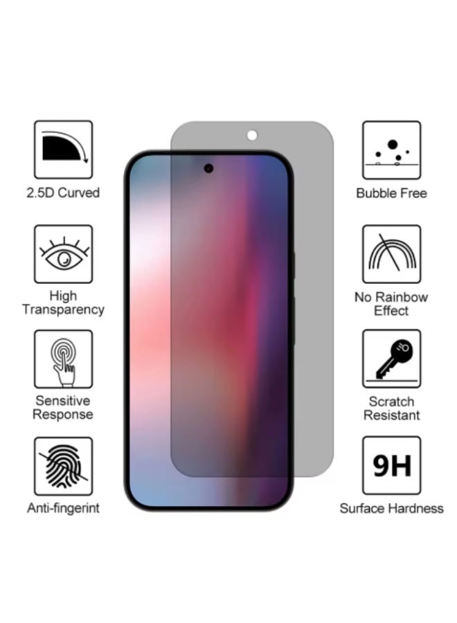 MPBLBERRI Privacy Screen Protector for Samsung Galaxy S24 Ultra – Anti-Spy Tempered Glass, 9H Hardness, Anti-Fingerprint, Full Coverage Screen Guard - Image 4