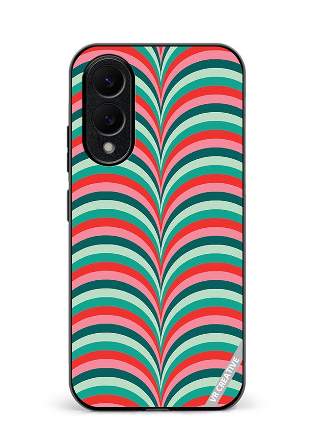 VR CREATIVE Protective Case Cover For Samsung Galaxy S25 Edge Strips Design Multicolour