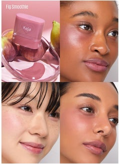 KAJA Kaja Dewy Bar - Creamy Multi-Stick Blusher & Lip Balm, Korean Cream Blush Stick for Cheeks and Lips, 45% Moisturizing Oil, Apple Extract, Vitamin-Hyaluronic Acid Infused, 04 Fig Smoothie Sorbet,10g  - Image 5
