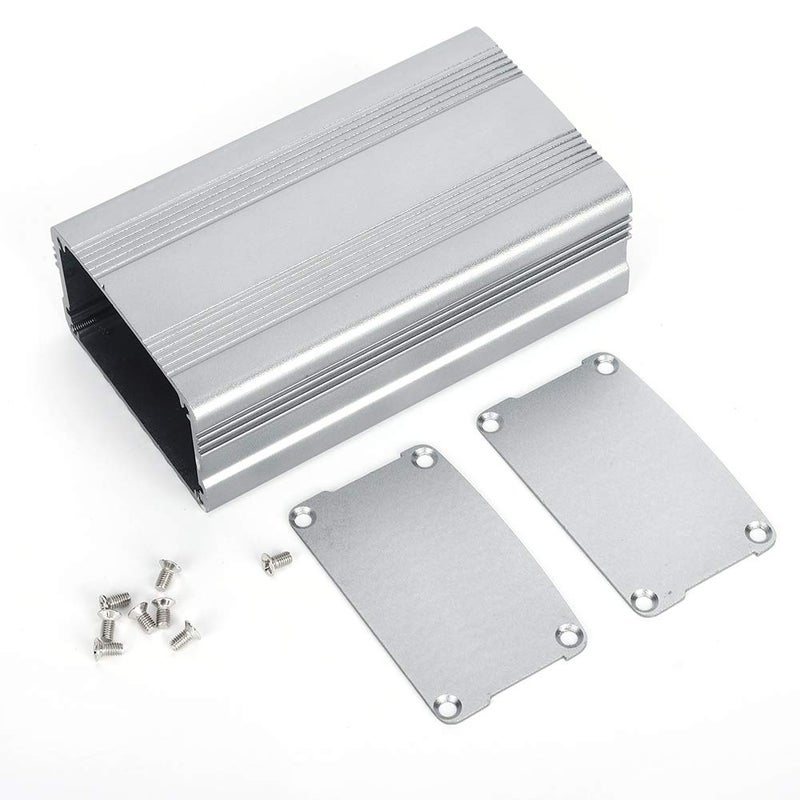 Gray Aluminum Project Box 38x63x110mm Heat Dissipation Enclosure for PCB Electronics DIY - Image 2