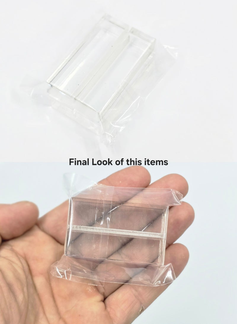 حوامل بطاقات أكريليك شفافة – قواعد عرض أرقام الطاولات ولافتات الزفاف للصور والمكاتب والقوائم، طقم 6 قطع - Image 4