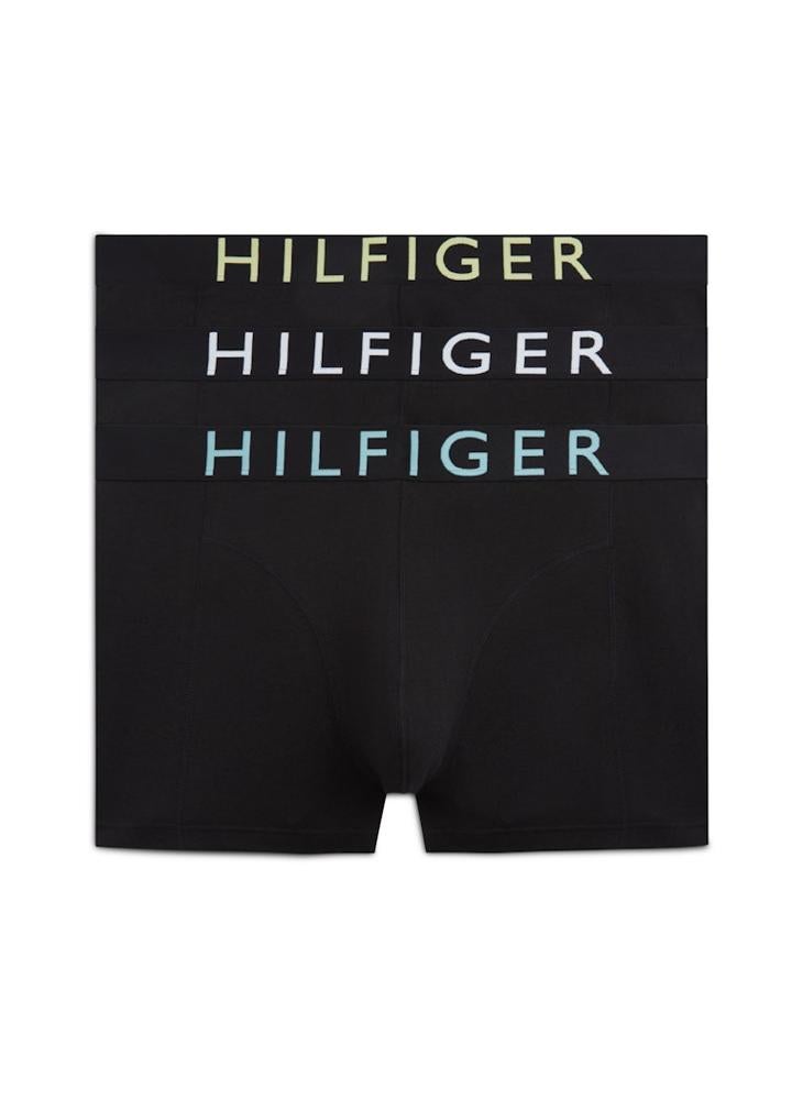 TOMMY HILFIGER 3-Pack Logo Waistband Trunks - Image 1