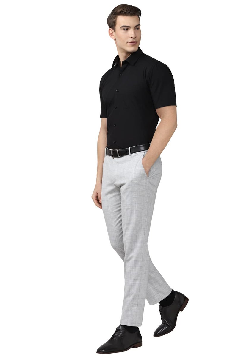 Peter England Men Black Regular Fit Formal Shirts - Image 5