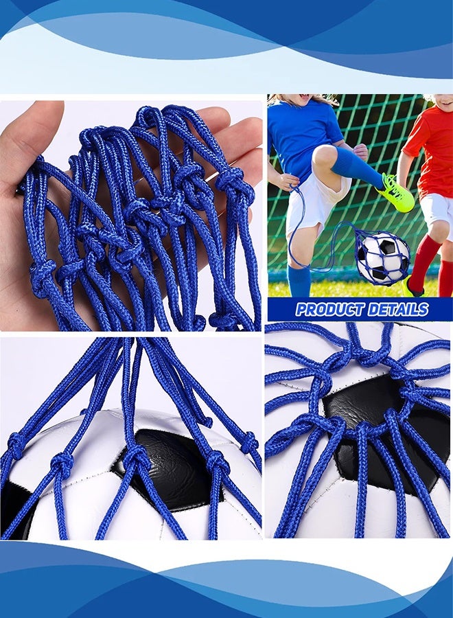 Polish'D 2PCS Football Kick Trainer, Soccer Return Trainer Net Fits Ball Size 3, 4, 5, Hands-Free Football Kick Throw Solo Practice Training Aid, Adjustable Waist Belt Soccer Ball Trainer Net - Image 4