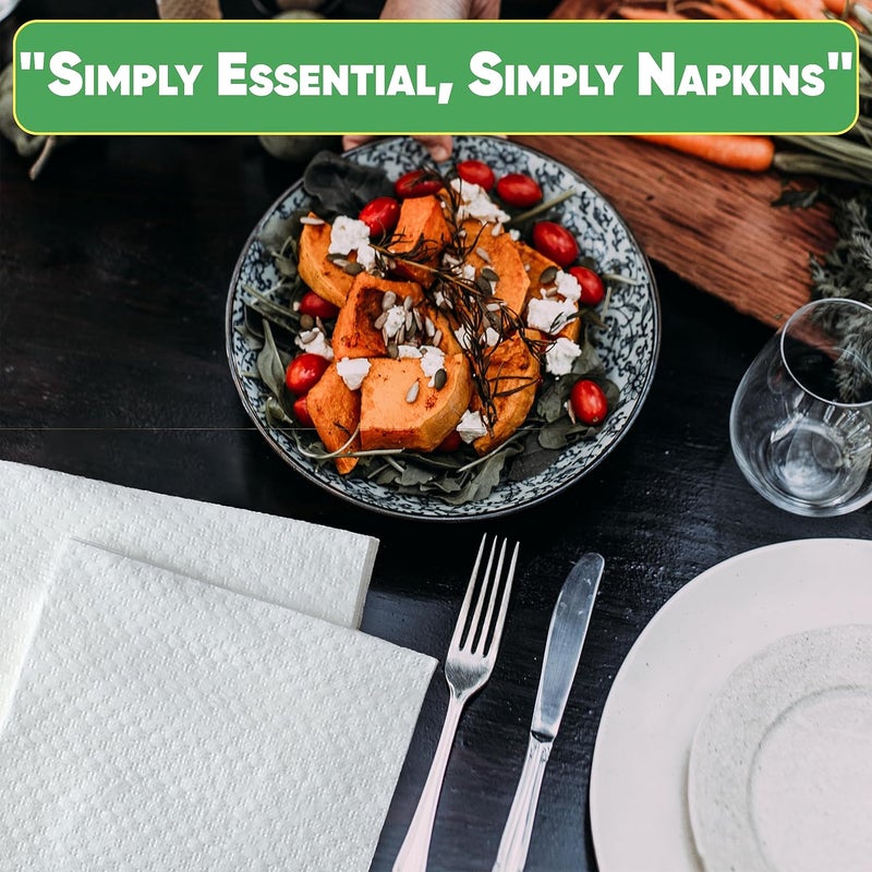 Perfect Stix Elegant Lunch Napkins. 250 Count Lunch Napkin 1 Ply Pack of 250, White. - Image 5