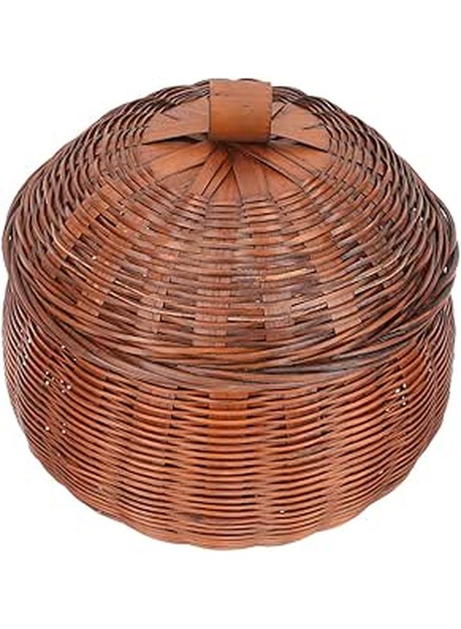 Vintage Pumpkin Shaped Egg Basket With Lid For Kitchen Storage And Desktop Organization - Image 1