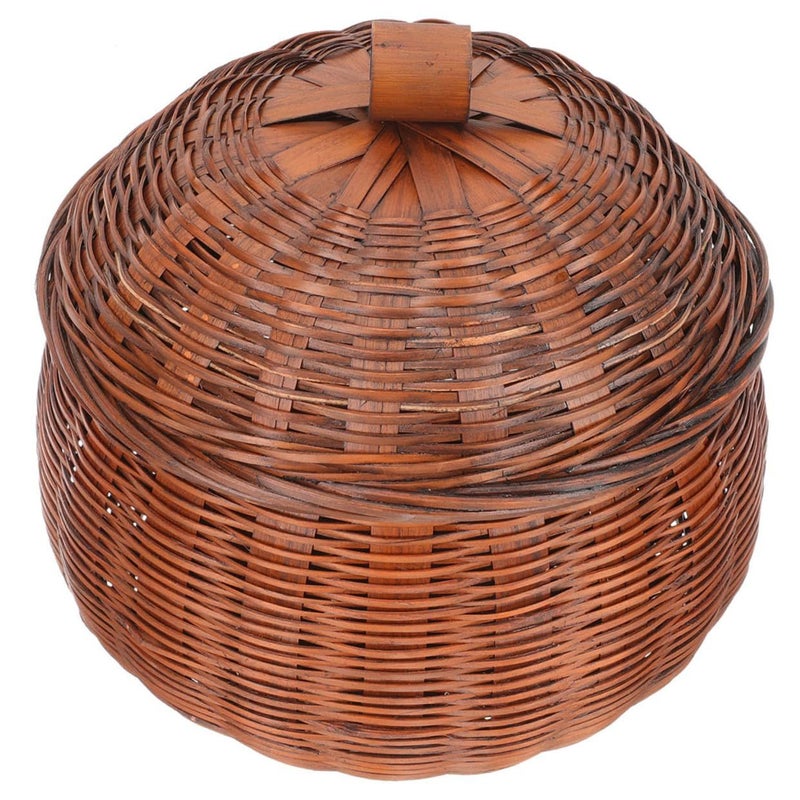 Vintage Pumpkin Shaped Egg Basket With Lid For Kitchen Storage And Desktop Organization - Image 2