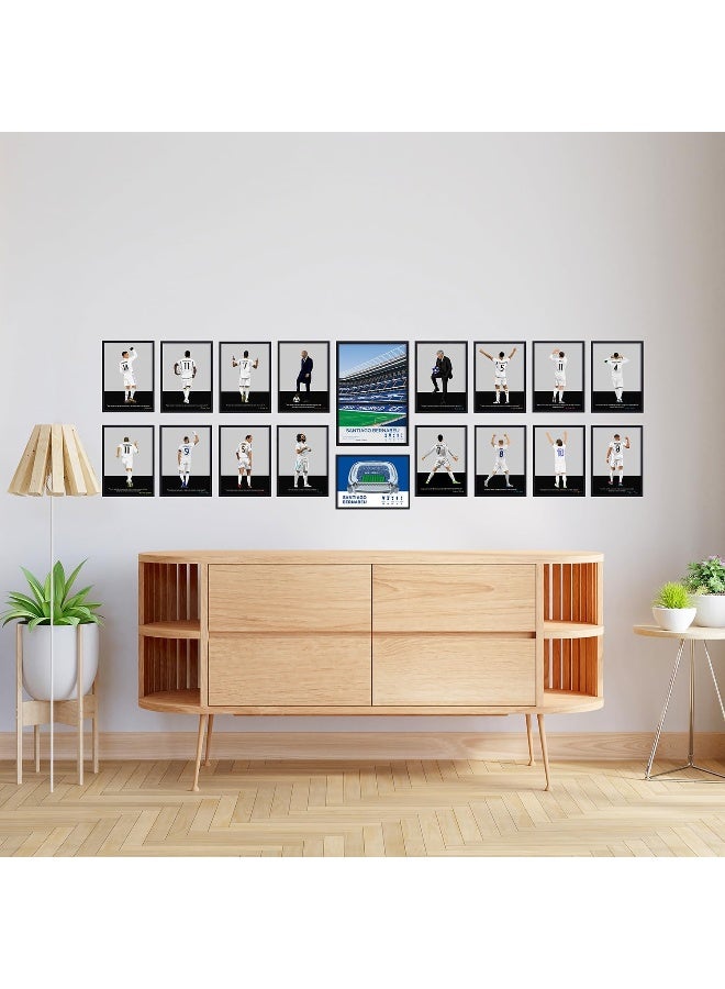 QUOTE - UNQUOTE ART Cristiano Ronaldo Frame Real Madrid Poster - Football Poster - 9x11 inches - Black Frame - Image 3
