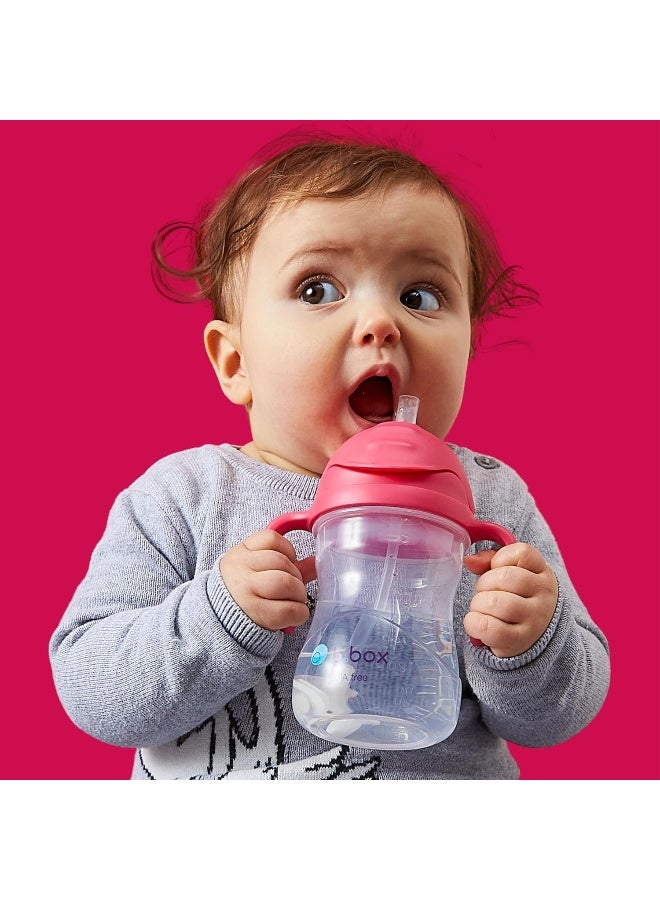 b.box Sippy Cup with Fliptop Straw, Drink from any Angle | Weighted Straw, Spill Proof, Leak Proof & Easy Grip | BPA Free, Dishwasher safe | For Babies 6m+ to Toddlers (Pistachio, 8 oz) - Image 2