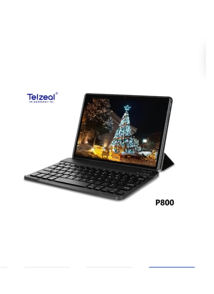 Telzeal 📱 P800 Android 12 Tablet – 8 Inch Display, Dual SIM 4G LTE, 6GB RAM + 256GB Storage, 5G WiFi, 5000mAh Battery, Wireless Keyboard Included – Lightweight Gold Tablet for Work, Study & Entertainment  - Image 3