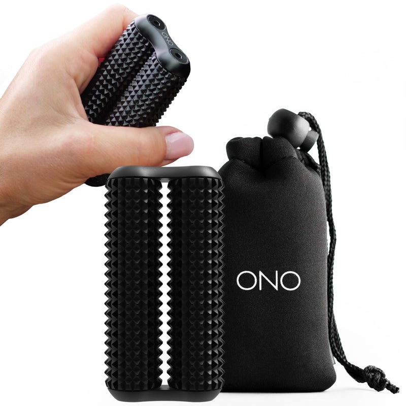 ONO Roller - Handheld Fidget Toy for Adults | Help Relieve Stress, Anxiety, Tension | Promotes Focus, Clarity | Compact, Portable Design (Acupressure, Junior Size - Aluminum) - Image 1