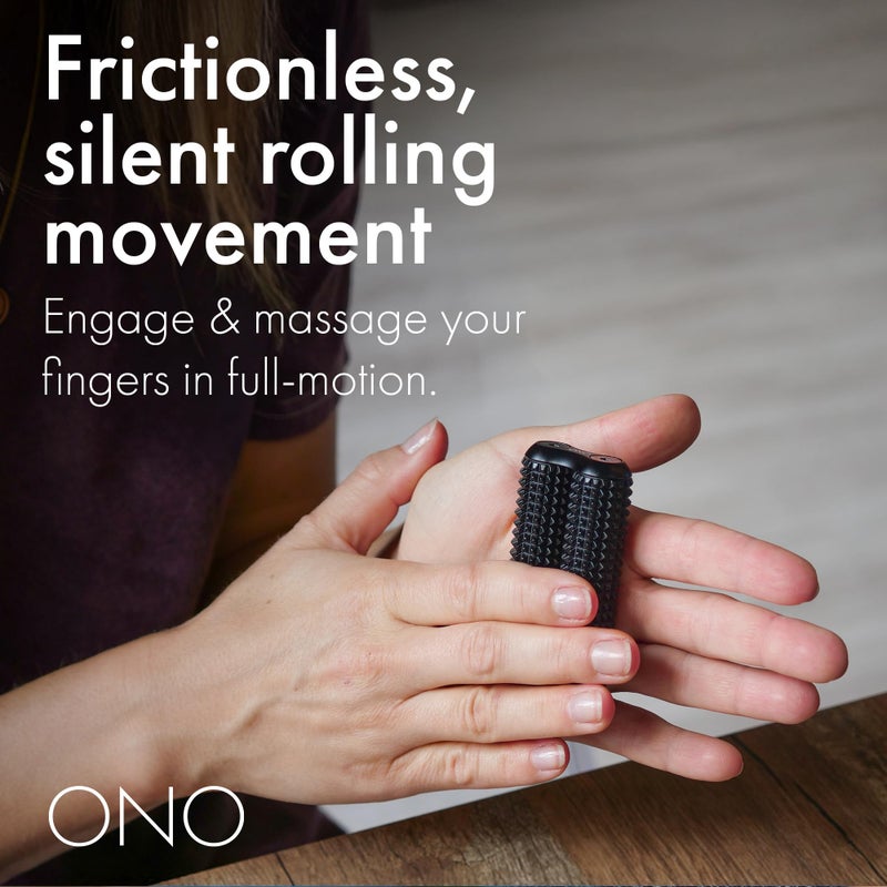 ONO Roller - Handheld Fidget Toy for Adults | Help Relieve Stress, Anxiety, Tension | Promotes Focus, Clarity | Compact, Portable Design (Acupressure, Junior Size - Aluminum) - Image 4