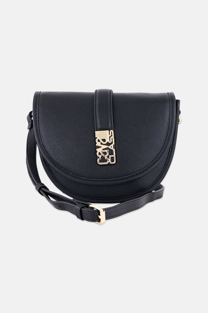 Cavalli Class Women Marina Brand Logo Cross Body Bag, Black - Image 3