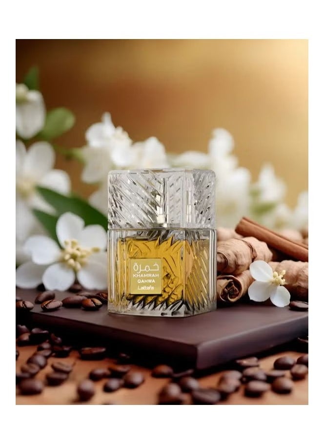 Lattafa KHAMRAH QAHWA EAU DE PERFUM 100ML  - Image 3