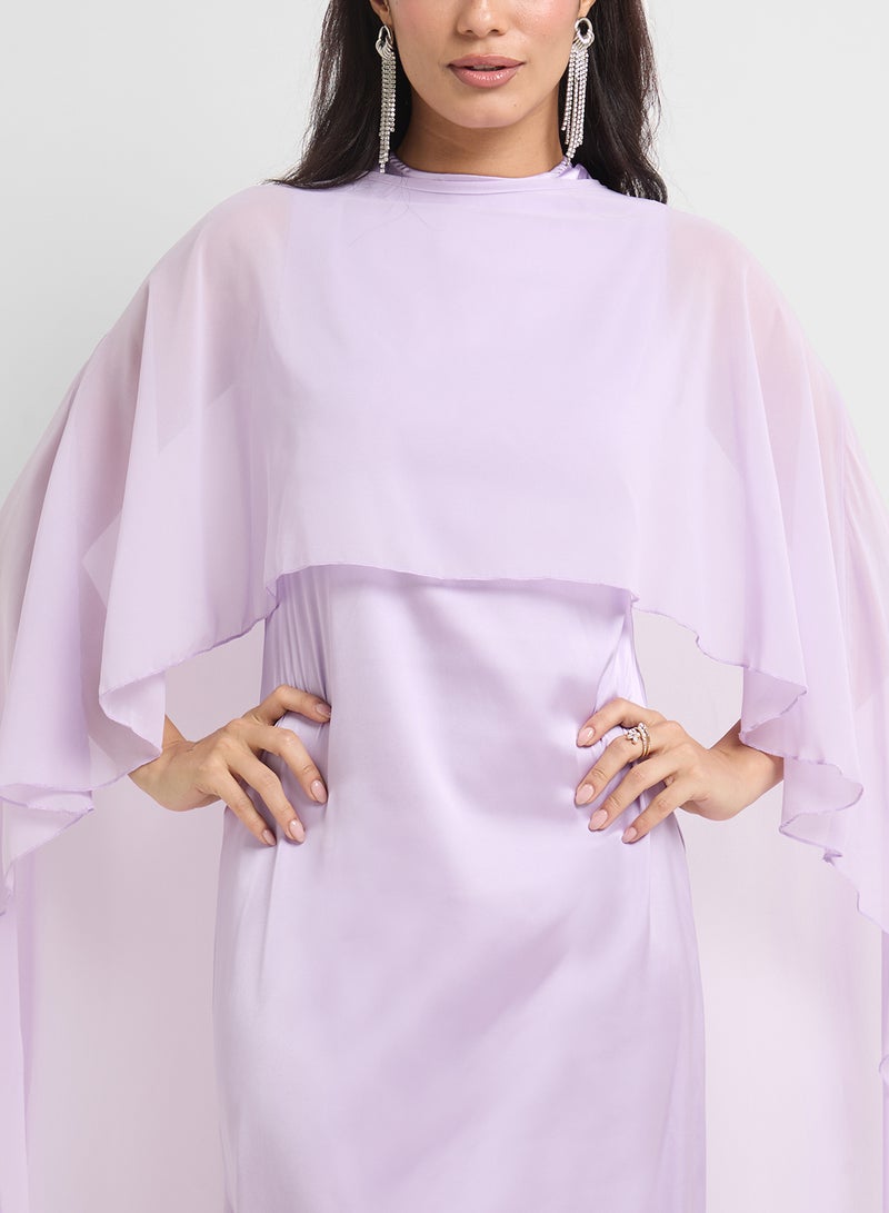 خزانة فستان شيفون كيب لافندر - Image 3