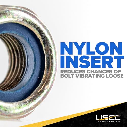 US Cargo Control L Track Threaded Bolt Double Stud Fitting, (10 Pack) 5,500 Pounds Break Strength, Use with L Track Rails in Your Truck Or Trailer to Create Heavy-Duty Bolt Down Anchor Points - Image 3